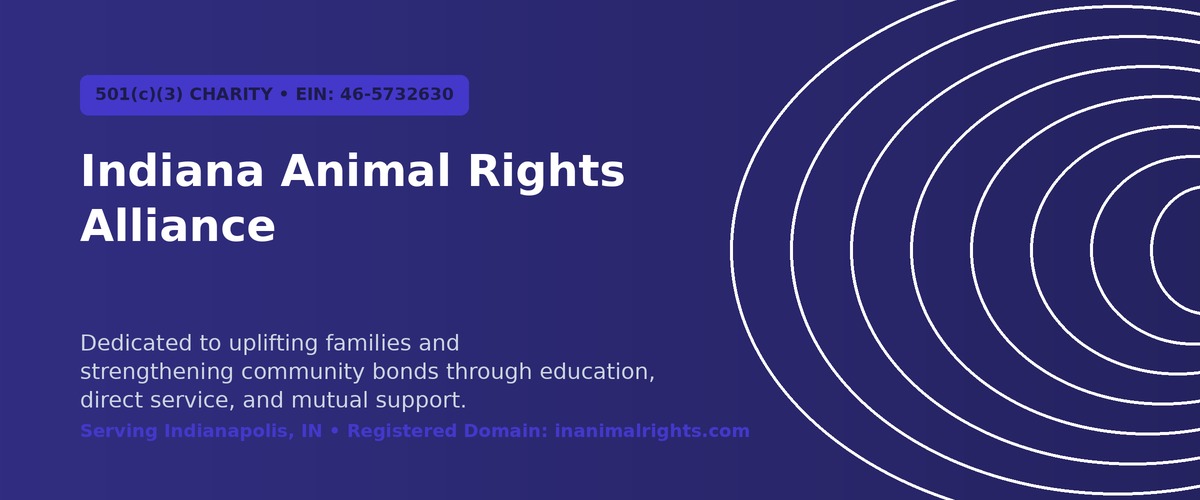 Indiana Animal Rights Alliance Banner